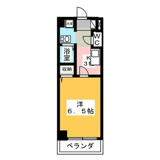万宝マンション【6階】の間取り