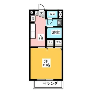 コーポ仁王【2階】の間取り