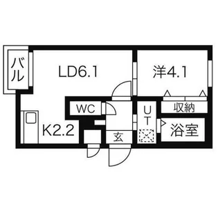 ル・ファール大通【3階】の間取り