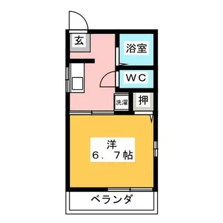 フリーフライトびわじま【2階】の間取り