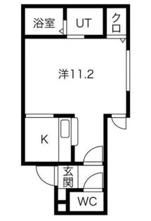 オハナS6W10【5階】の間取り