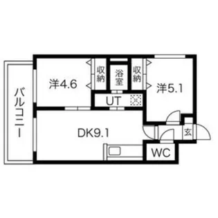 プロヴィデンス北円山【3階】の間取り