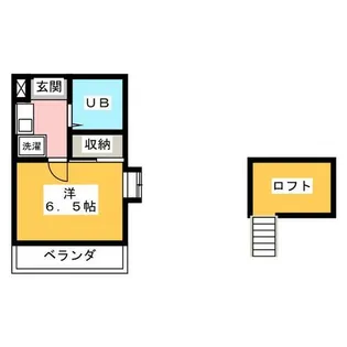プルメリア烏森【2階】の間取り