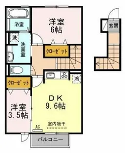 クレールわかば【2階】の間取り