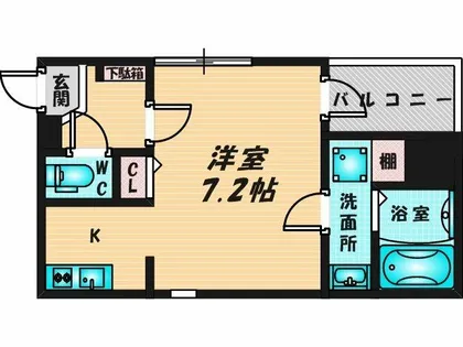 ハーモニーテラス御厨中【1階】の間取り