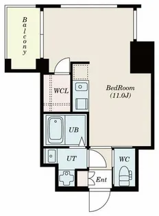 ドゥーエ南堀江【8階】の間取り