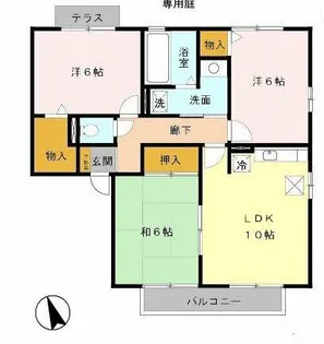 トワイライト【B106号室】の間取り