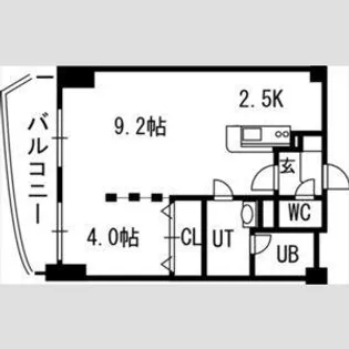 グランカーサ永山公園通 west【5階】の間取り