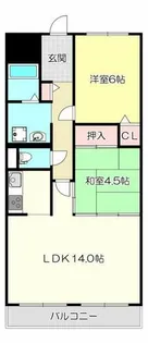 第2弥刀マンション【2階】の間取り