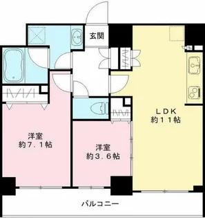 ピーノ京都西大路【6階】の間取り