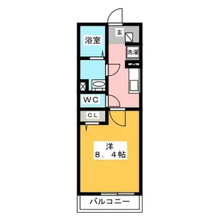 1Kの間取り画像