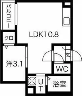 JACK TODAYUTAKAⅠ【3階】の間取り