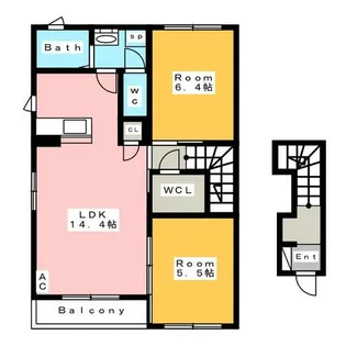 ユートピア東山 C【2階】の間取り