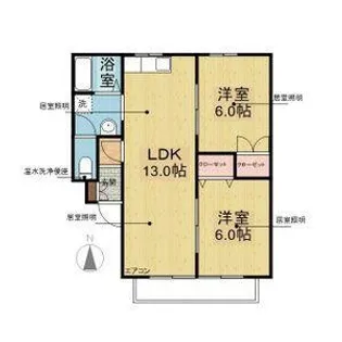 トークヴィレッジⅠA棟【1階】の間取り