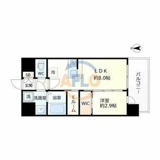 セレニテ天六ミラク【4階】の間取り