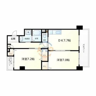 ノーブルコート【6階】の間取り