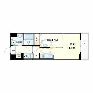 江坂 和【4階】の間取り