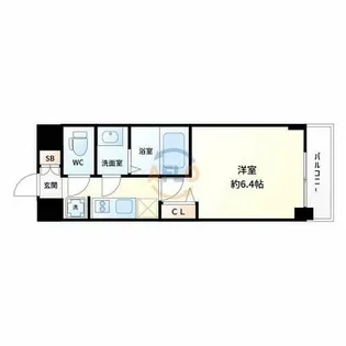 プレサンス新大阪ジェイズ【8階】の間取り