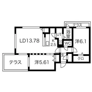 E-Horizon伏見【1階】の間取り