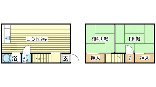 アメニティ土山【202号室】の間取り