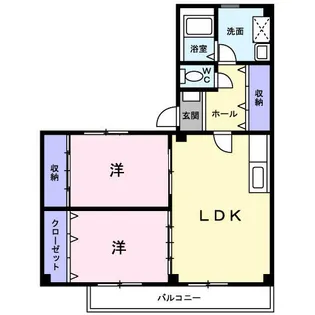 タウンハウスKK【2階】の間取り