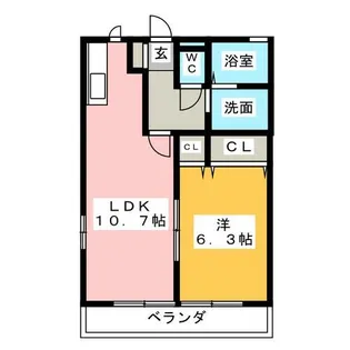 レトアK2【1階】の間取り