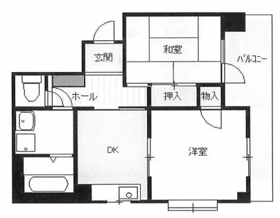 ピュアハイツ天王寺【4階】の間取り