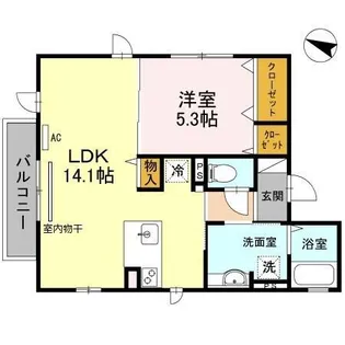 オーク太田Ⅲ【2階】の間取り
