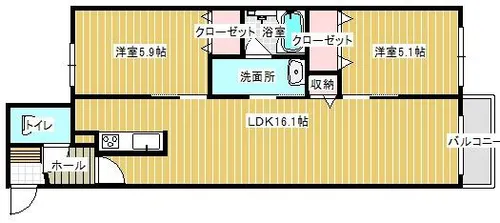 Doona札幌【4階】の間取り