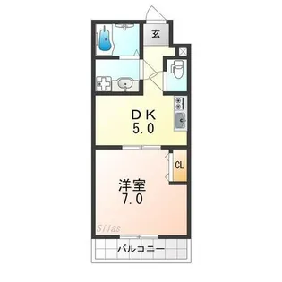 Feliz高石千代田【2階】の間取り