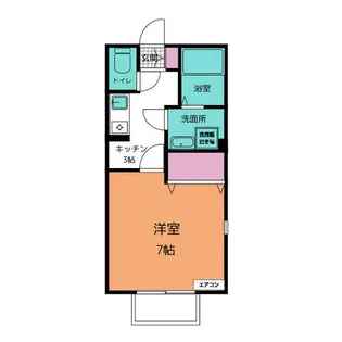 プリシェール小木田【2階】の間取り