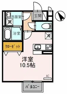 シェルズレイク日根野 C【2階】の間取り