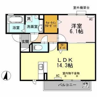 フェニックス【301号室】の間取り