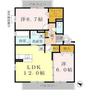 牛滝欅荘A棟【3階】の間取り