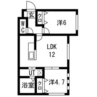 KKルミナス【1階】の間取り