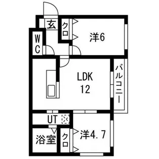 KKルミナス【4階】の間取り
