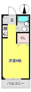 セブンハイツ【2-D号室】の間取り