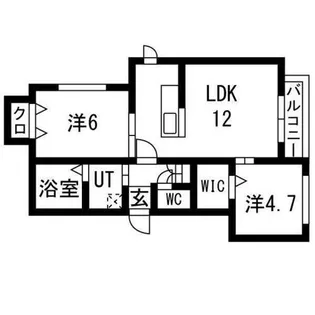KKルミナス【3階】の間取り