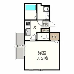 トレアールプレイス【4階】の間取り