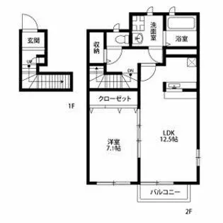 愛知県春日井市如意申町4丁目【アパート】の間取り