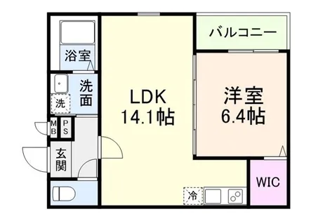 仮称)フジパレス戸伏町Ⅱ【3階】の間取り