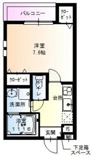 フジパレス城東諏訪ノースⅡ番館【1階】の間取り