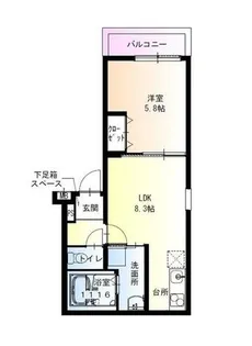 フジパレス鴻池新田駅北【1階】の間取り
