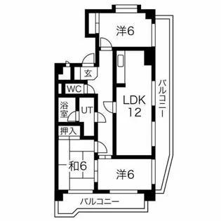 トラスト山王【4階】の間取り