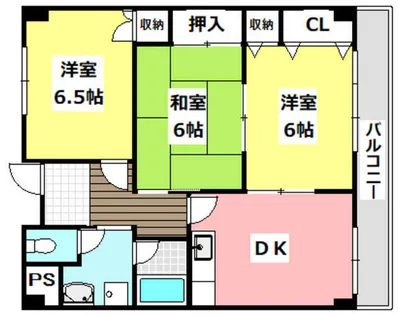 エクセレントさわらぎ【3階】の間取り