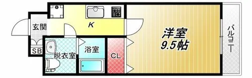 Jino平野【4階】の間取り
