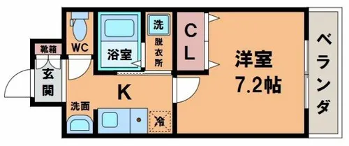 プルミエール天王寺【2階】の間取り