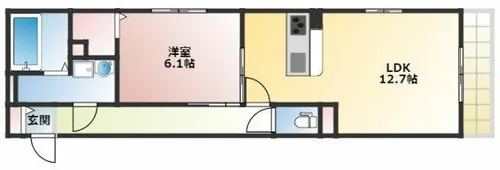 エムライズ大蔵中町【3階】の間取り
