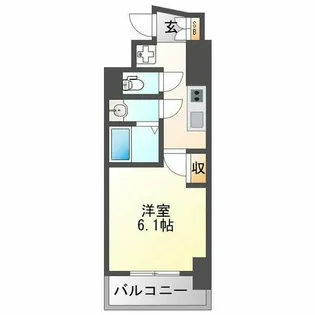 アークグラン大阪WEST【10階】の間取り