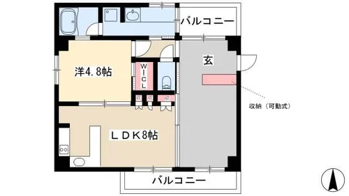 パークホームズ覚王山WEST【2階】の間取り